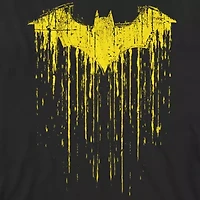 Little & Big Kid Boys Crew Neck Short Sleeve Loose Fit Batman Graphic T-Shirt