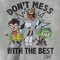 Teen Titans Little & Big Kid Boys Crew Neck Short Sleeve Loose Fit Graphic T-Shirt