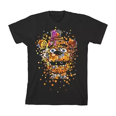 Little & Big Kid Boys Crew Neck Short Sleeve Loose Fit Five Nights at Freddys Graphic T-Shirt