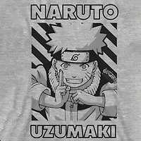 Little & Big Kid Boys Crew Neck Short Sleeve Loose Fit Naruto Graphic T-Shirt
