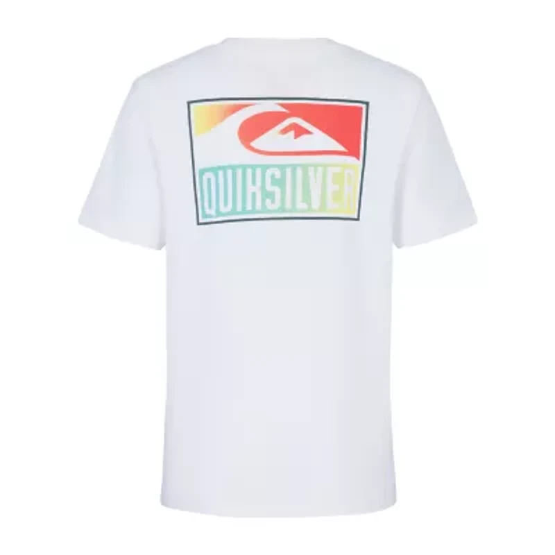 Quiksilver Big Kid Boys Crew Neck Short Sleeve Regular Fit Graphic T-Shirt