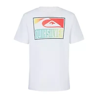 Quiksilver Big Kid Boys Crew Neck Short Sleeve Regular Fit Graphic T-Shirt
