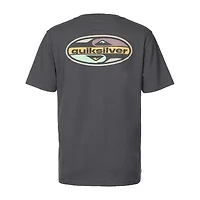 Quiksilver Big Kid Boys Crew Neck Short Sleeve Regular Fit Graphic T-Shirt