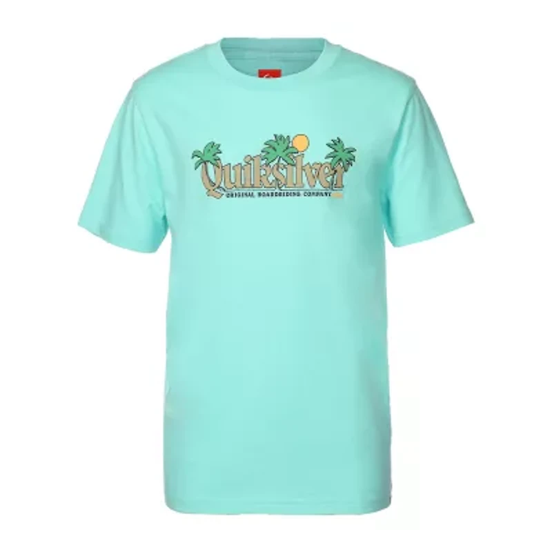 Quiksilver Big Kid Boys Crew Neck Short Sleeve Regular Fit Graphic T-Shirt