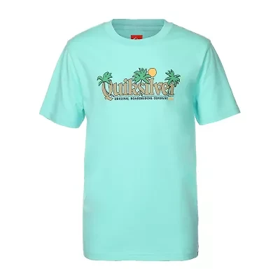 Quiksilver Big Kid Boys Crew Neck Short Sleeve Regular Fit Graphic T-Shirt