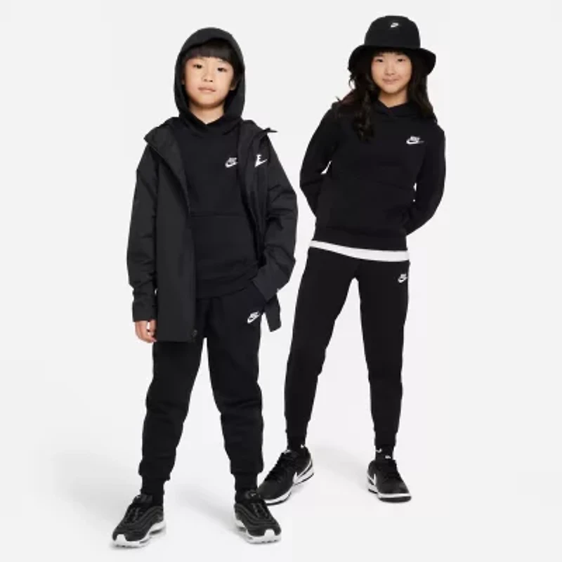 Nike Club Big Kid Unisex Long Sleeve Fleece Active Hoodie