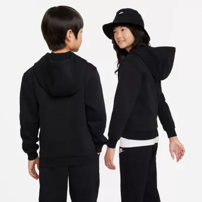 Nike Club Big Kid Unisex Long Sleeve Fleece Active Hoodie