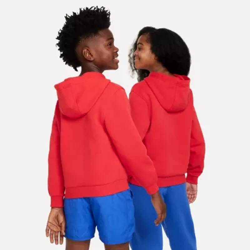 Nike Club Big Kid Unisex Long Sleeve Fleece Active Hoodie