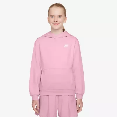 Nike Club Big Kid Unisex Long Sleeve Fleece Active Hoodie