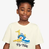 Nike Club Big Kid Unisex Crew Neck Short Sleeve Regular Fit Graphic T-Shirt