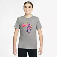 Nike Club Big Kid Unisex Crew Neck Short Sleeve Regular Fit Graphic T-Shirt