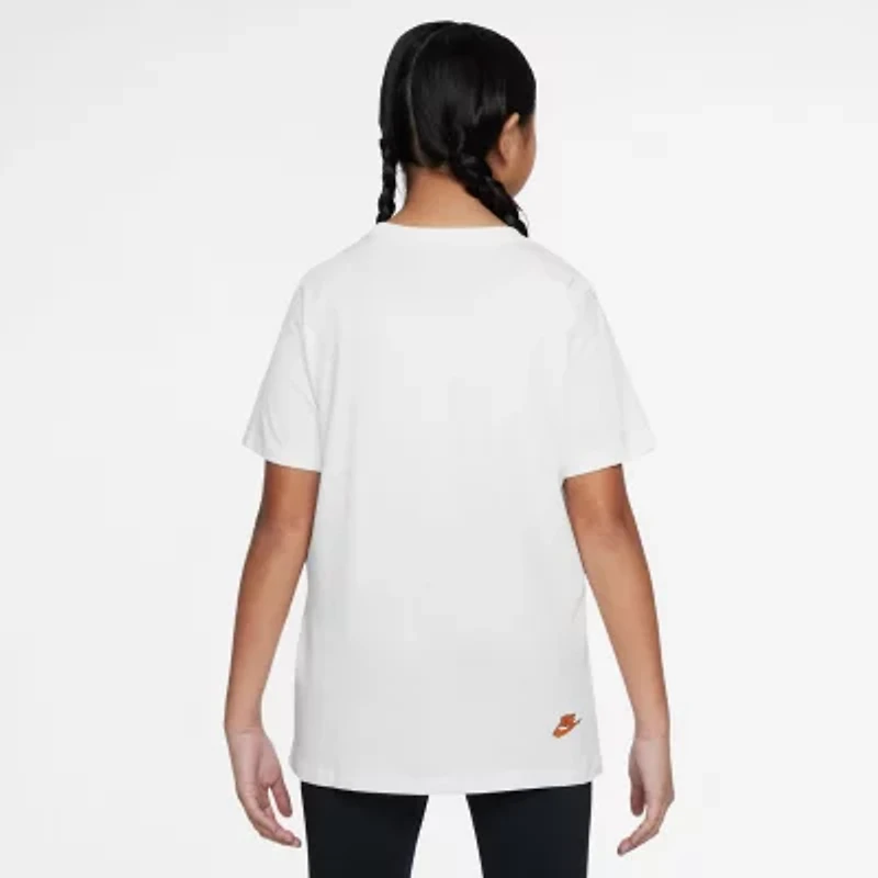 Nike Club Big Kid Unisex Crew Neck Short Sleeve Regular Fit Graphic T-Shirt