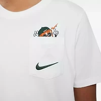 Nike Club Big Kid Unisex Crew Neck Short Sleeve Regular Fit Graphic T-Shirt