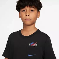 Nike Big Kid Unisex Crew Neck Short Sleeve Regular Fit Graphic T-Shirt
