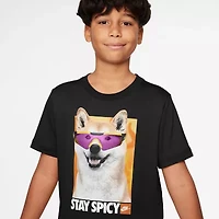 Nike Big Kid Unisex Crew Neck Short Sleeve Regular Fit Graphic T-Shirt