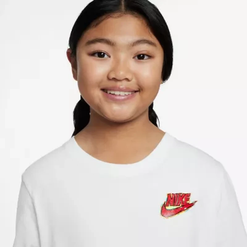 Nike Club Big Kid Unisex Crew Neck Short Sleeve Regular Fit Graphic T-Shirt