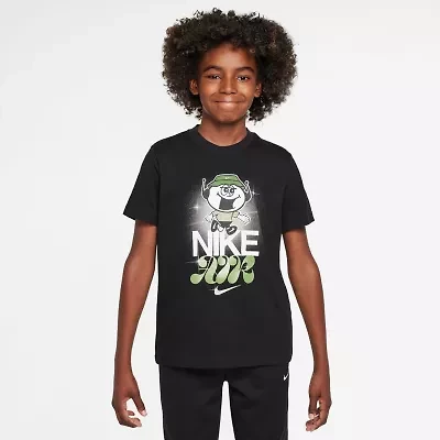 Nike Club Big Kid Unisex Crew Neck Short Sleeve Regular Fit Graphic T-Shirt