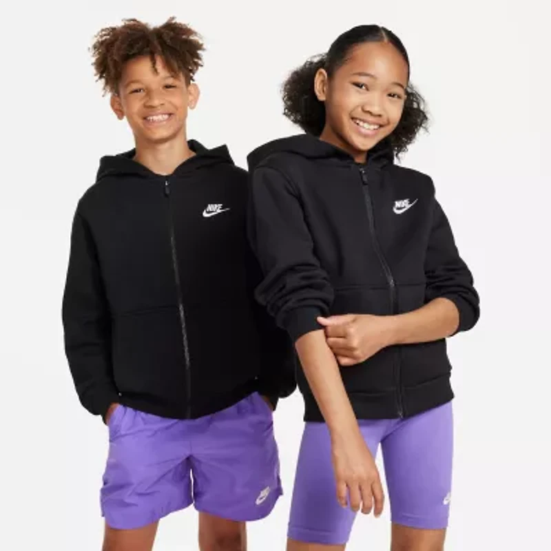 Nike Big Kid Unisex Long Sleeve Fleece Zipper Hoodie
