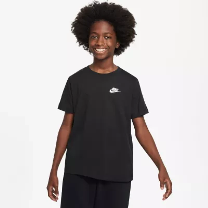 Nike Futura Big Kid Unisex Crew Neck Short Sleeve Regular Fit Graphic T-Shirt