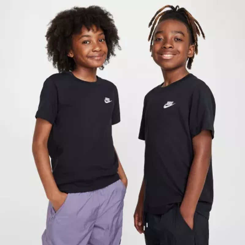 Nike Big Kid Unisex Crew Neck Short Sleeve Regular Fit Graphic T-Shirt