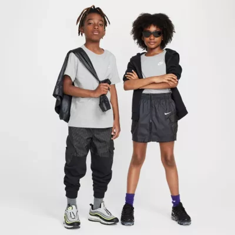 Nike Futura Big Kid Unisex Crew Neck Short Sleeve Regular Fit Graphic T-Shirt