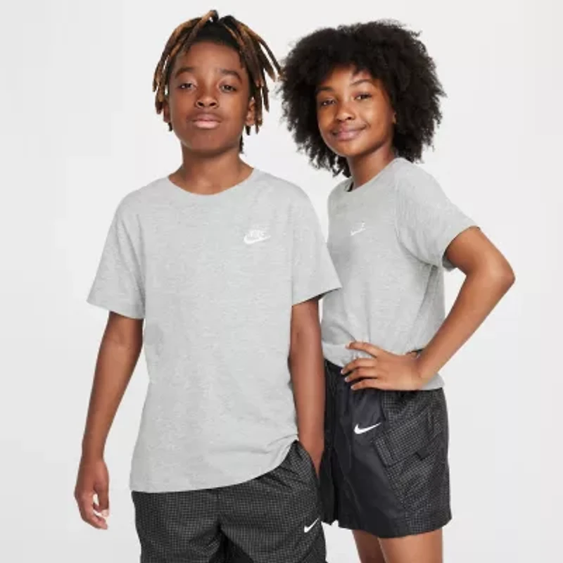 Nike Futura Big Kid Unisex Crew Neck Short Sleeve Regular Fit Graphic T-Shirt