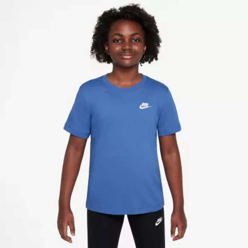 Nike Futura Big Kid Unisex Crew Neck Short Sleeve Regular Fit Graphic T-Shirt