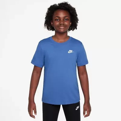 Nike Futura Big Kid Unisex Crew Neck Short Sleeve Regular Fit Graphic T-Shirt