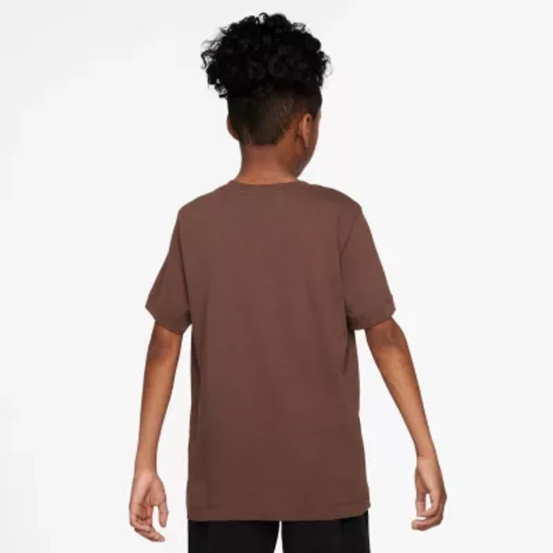Nike Futura Big Kid Unisex Crew Neck Short Sleeve Regular Fit Graphic T-Shirt
