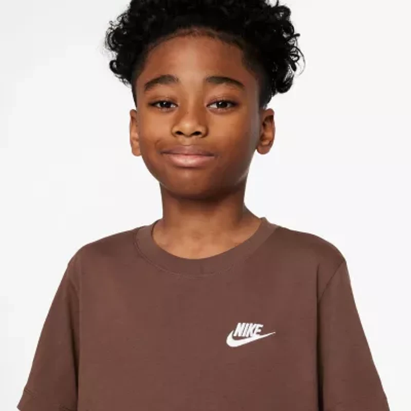 Nike Futura Big Kid Unisex Crew Neck Short Sleeve Regular Fit Graphic T-Shirt