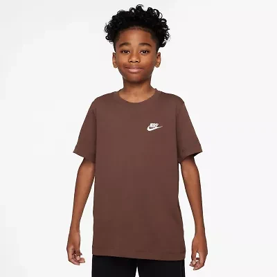 Nike Futura Big Kid Unisex Crew Neck Short Sleeve Regular Fit Graphic T-Shirt