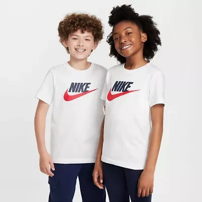 Nike Futura Big Kid Unisex Crew Neck Short Sleeve Regular Fit Graphic T-Shirt