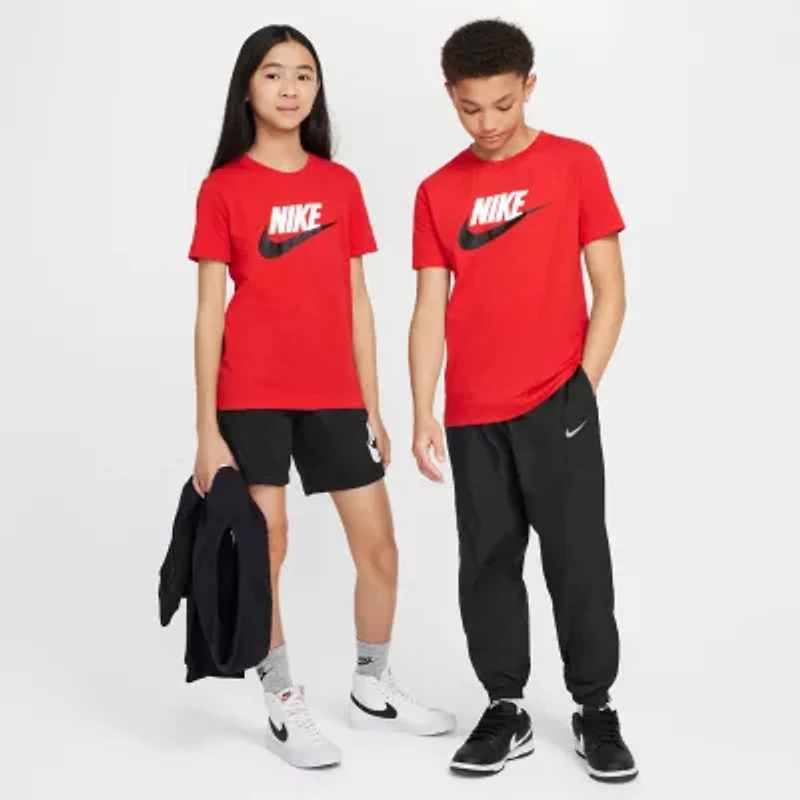 Nike Futura Big Kid Unisex Crew Neck Short Sleeve Regular Fit Graphic T-Shirt