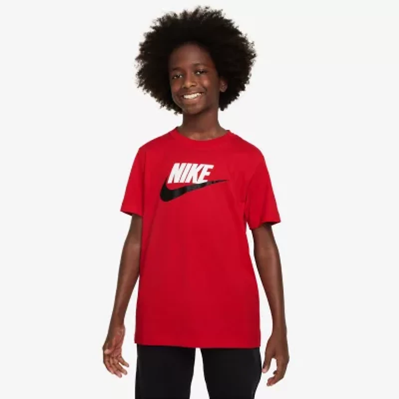Nike Futura Big Kid Unisex Crew Neck Short Sleeve Regular Fit Graphic T-Shirt