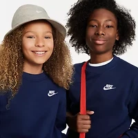 Nike Club Big Kid Unisex Crew Neck Fleece Long Sleeve Sweatshirt