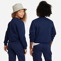 Nike Club Big Kid Unisex Crew Neck Fleece Long Sleeve Sweatshirt