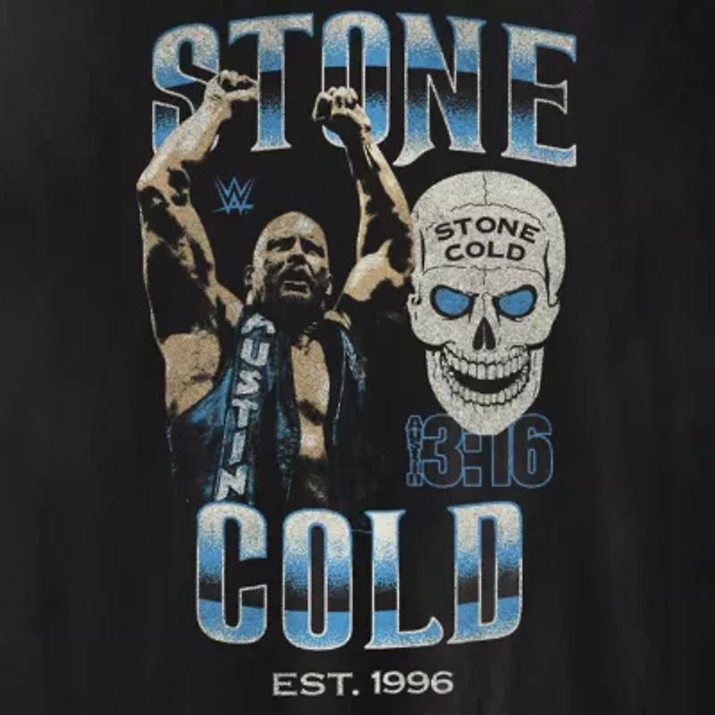 Mens Short Sleeve Stone Cold Graphic T-Shirt