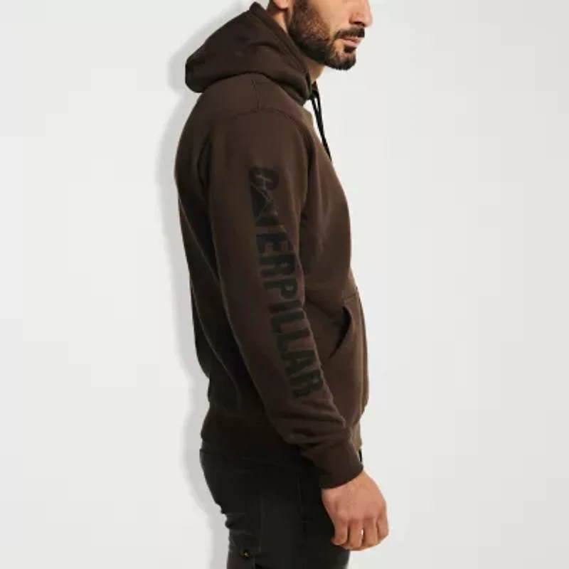 CAT Trademark Banner Mens Long Sleeve Fleece Hoodie