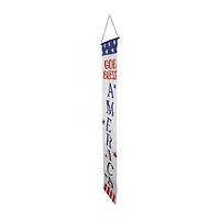 Northlight 71in Set Of 2 Stars And Stripes "I Heart Usa" And "God Bless America" 2-pc. Wall Sign