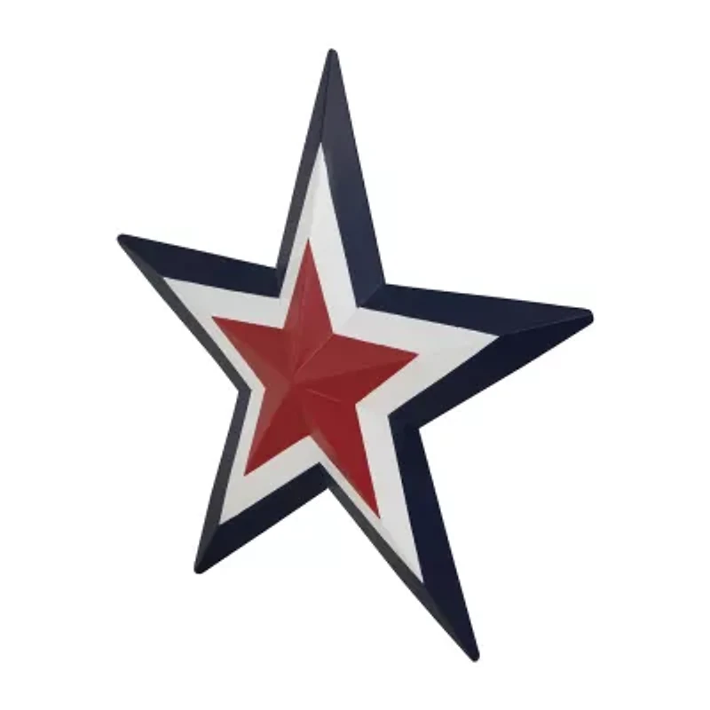 Northlight 15in Star Americana Metal Wall Art