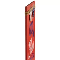 Northlight 23.5in Set Of 2 God Bless The Usa And Land Of The Free Wooden Americana Wood Wall Art