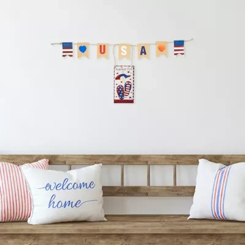 Northlight 30.5in Usa Summer Fun Welcome Americana Print