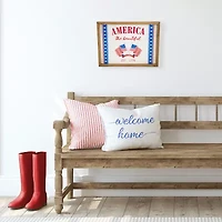 Northlight 15.75in America The Beautiful Wall Sign