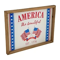Northlight 15.75in America The Beautiful Wall Sign
