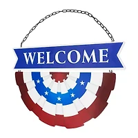 Northlight 19.5in " Welcome" Metal Wall Sign