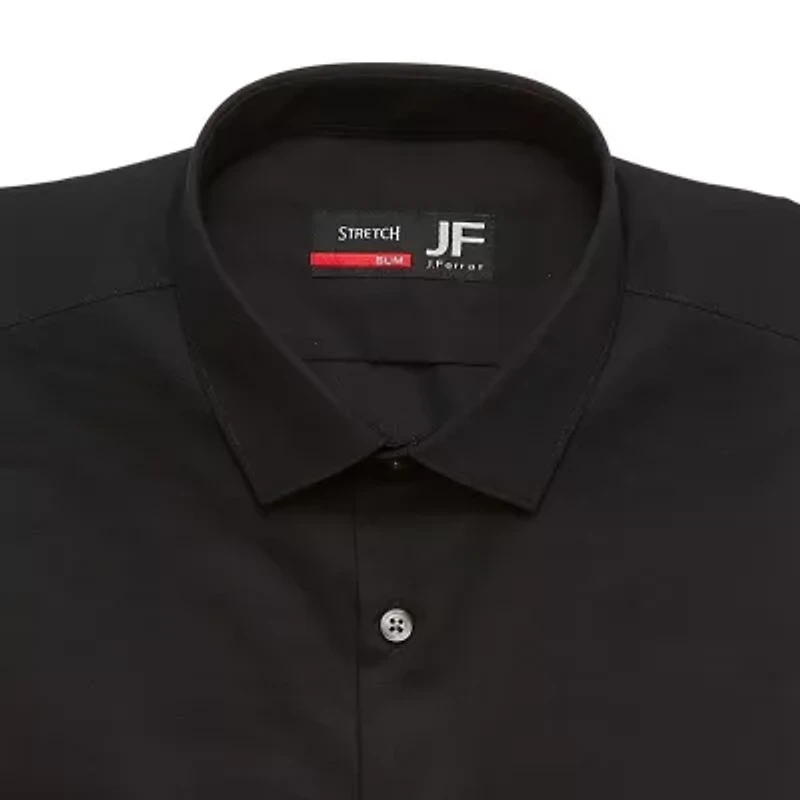 J. Ferrar Ultra Comfort Mens Slim Fit Easy Care Stretch Fabric Long Sleeve Dress Shirt