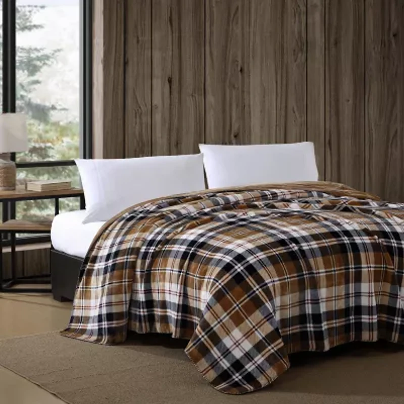 Eddie Bauer Midweight Plaid Blanket