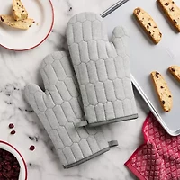 Martha Stewart Honeycomb Quilted 2-pc. Oven Mitt Set