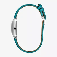 Citizen Womens Green Leather Strap Watch Eg7120-00a