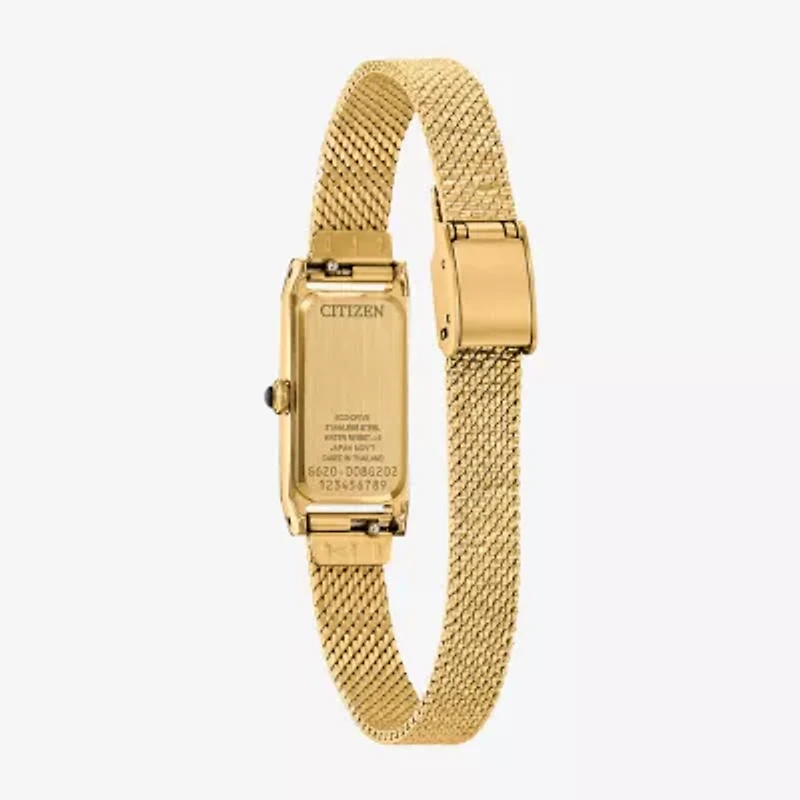 Citizen Womens Gold Tone Stainless Steel Bracelet Watch Eg7128-59e